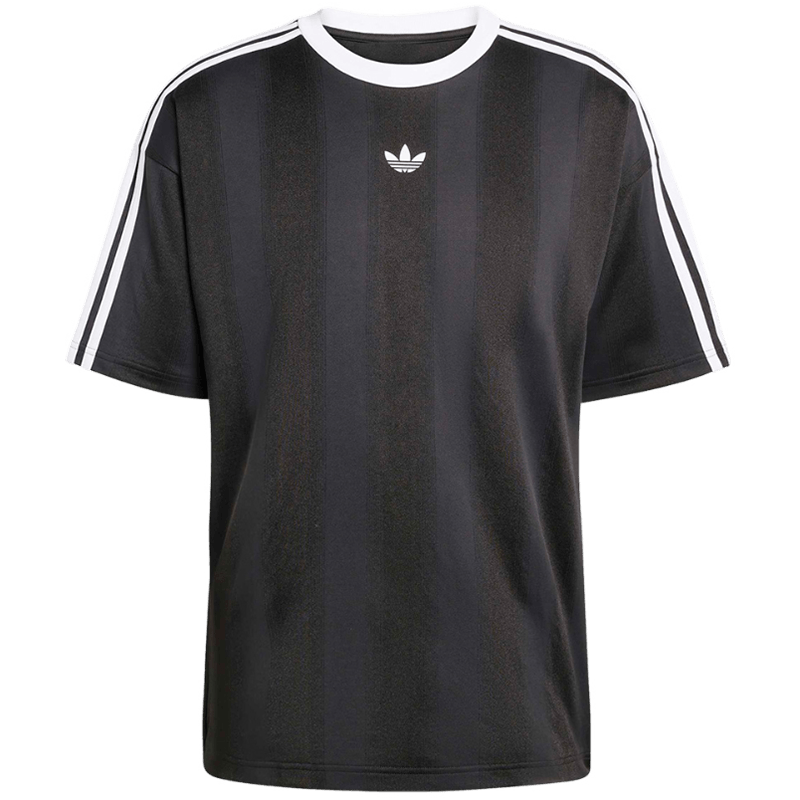 Adidas Originals Men's JACQUARD JERSEY Short Sleeve Top KD5830 Black 2XL
