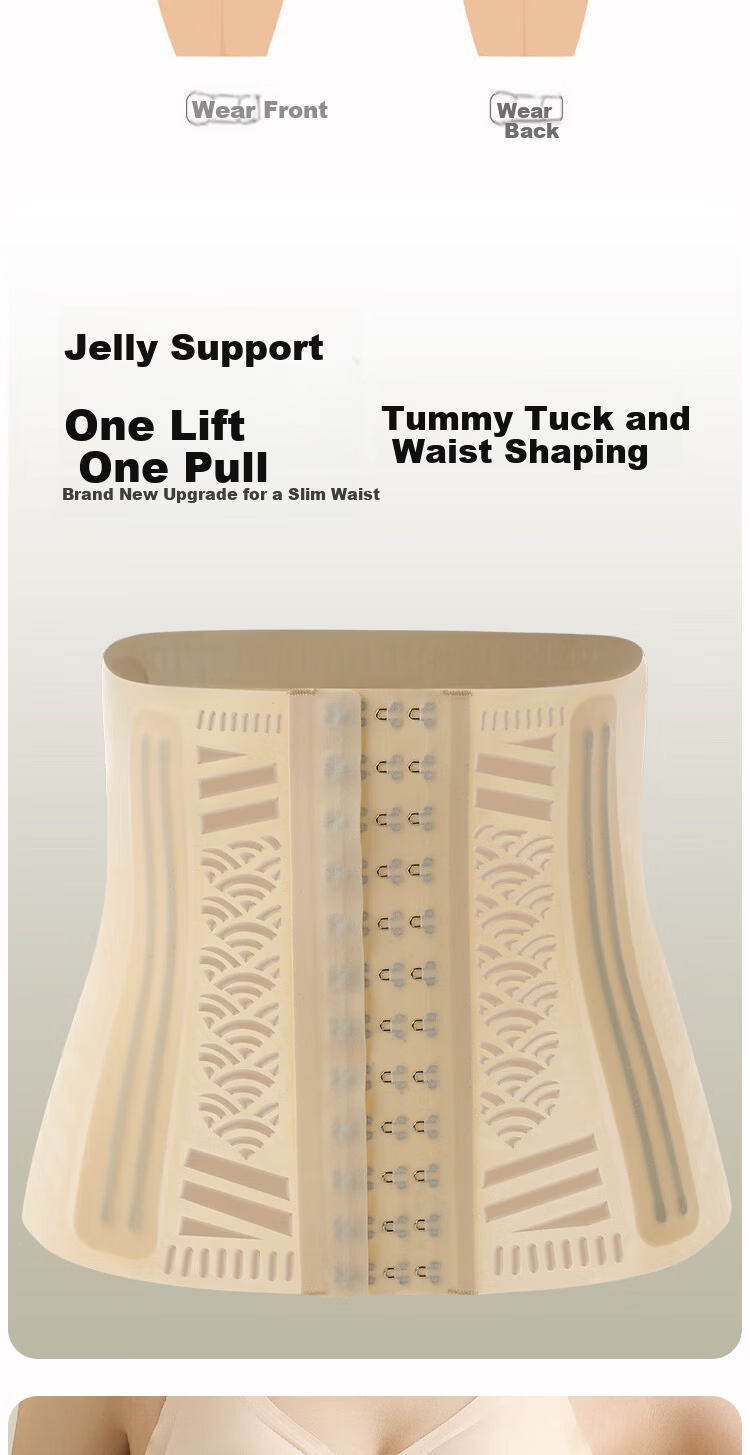 GRACEWELL Ultra-Thin Postpartum Waist Trainer Belly Slimming Belt Strong Waist Shaping Corset 6