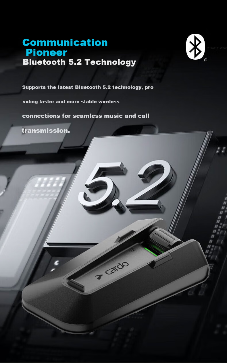 CARDOPRO Original Box Motorcycle Helmet Bluetooth Headset JBL Speaker Cross-Brand Direct Connection Free Installation 11