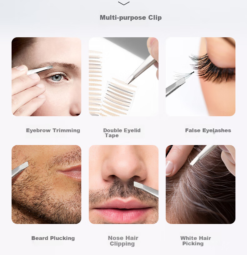 ZWILLING Slant Tip Tweezers Eyebrow Tweezer Hair Removal Stainless Steel Beauty Tool Beard Mustache Germany 13