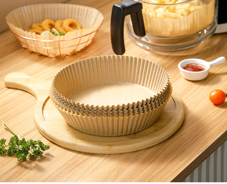 Kaoleshi Air Fryer Paper Trays High-Temperature Resistant Thickened Oil-Proof Oven BBQ Waterproof Universal Liners 2
