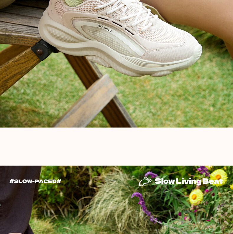 361° Men's Mianyun Spring Summer New Thick Sole Commuter Breathable Retro Casual Dad Shoes 672626703-4 18