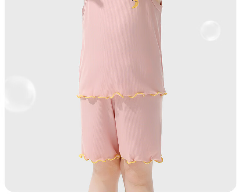 Betis Girls' Sleeveless Pajama Set 2026 Summer Lightweight Baby Homewear Two-Piece Soft Air-Conditioned Clothing 2