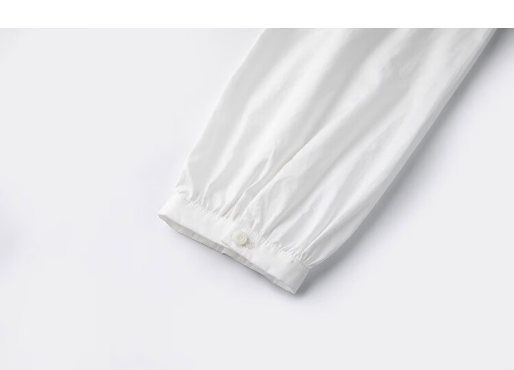 Demana [Pure Cotton Poplin] Spring Elegant Round Neck Mid-Length Doll Shirt Loose Small Size Blouse for Women 25