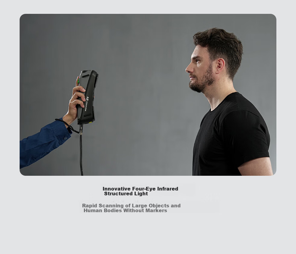 Creality 3D Sermoon S1 Handheld Portable 3D Scanner Home Student Educational Modeling Device Full-Color HD Reverse Modeling Sculpture Human Body Auto Parts Data Collection 9