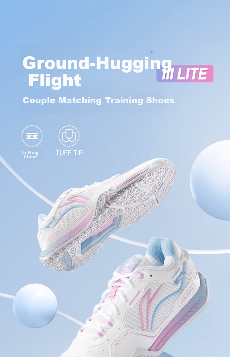 LI-NING Flying 3 LITE Badminton Shoes Unisex Shock Absorption Durable Wide Fit Professional Training and Competition Shoes 1
