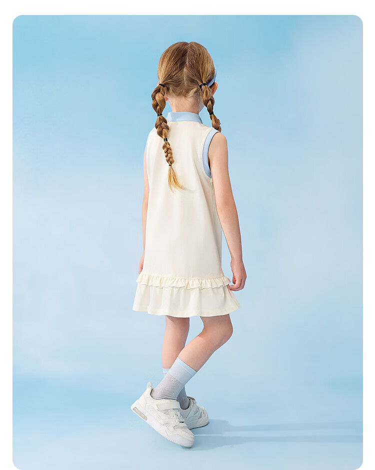 Balabala [balaOne] Girls' Dress Children's Summer Cool Knit Dress 2026 New Arrival 19