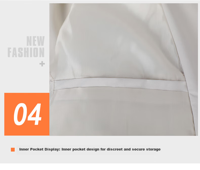 JEEP SPIRIT Men's Casual Autumn Sports Stand Collar Jacket Light Businesswear 2501 Off-White XL 5