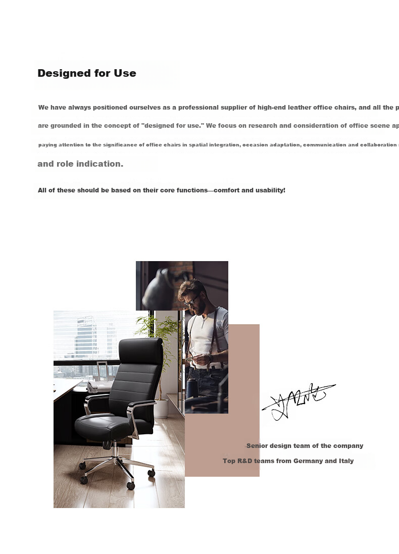 Botai Boss Chair Top-Grain Leather Reclining Office Chair Home Computer Chair Ergonomic Nap Swivel Chair 91931H 2