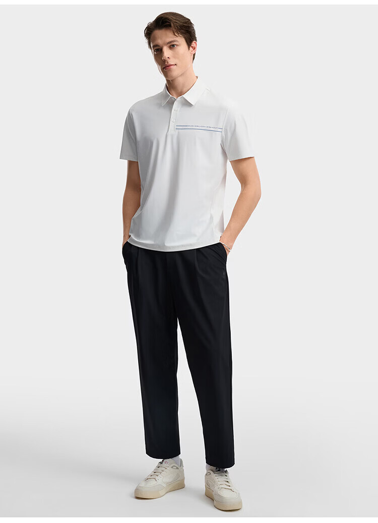 FILA Official Men's Knitted Short Sleeve Polo Shirt 2026 Summer Sun Protection Cooling Comfortable Top 48