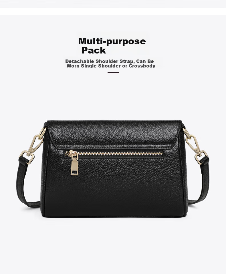 YUYULA Leather Women's Crossbody Bag Mom Bag Middle-aged and Young Luxury Shoulder Bag Birthday Gift High-end Feel for Girlfriend Wife 6