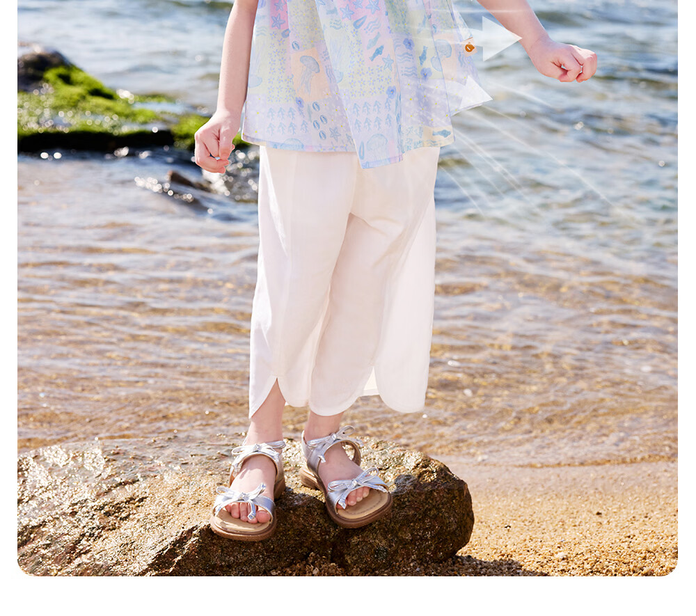 Betis Girls' Printed Two-Piece Set 2026 Summer Floral Casual Outfit Children's Camisole and Cropped Pants Baby Set 18