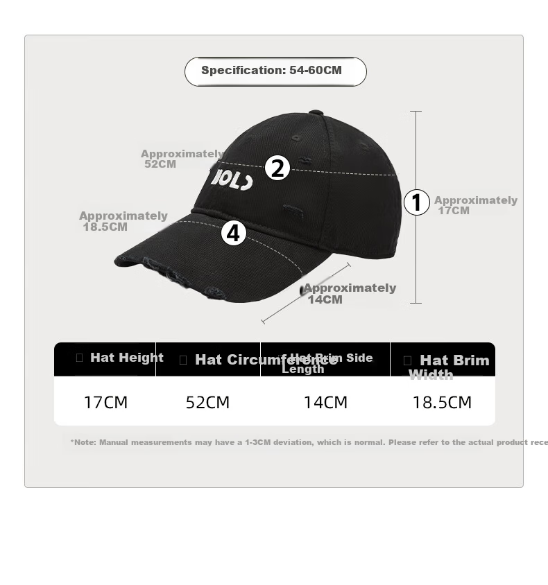 Jian Cai Baseball Cap Men Large Head Circumference 2026 New Sun Protection Soft Top Deepened Large Brim Slim Face Duckbill Cap Women 3