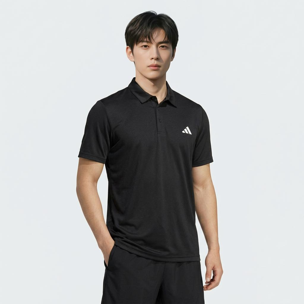 Adidas Men's Summer Quick-Dry Tennis Sports Short-Sleeve Polo Shirt with Collar, HR8729 S 3