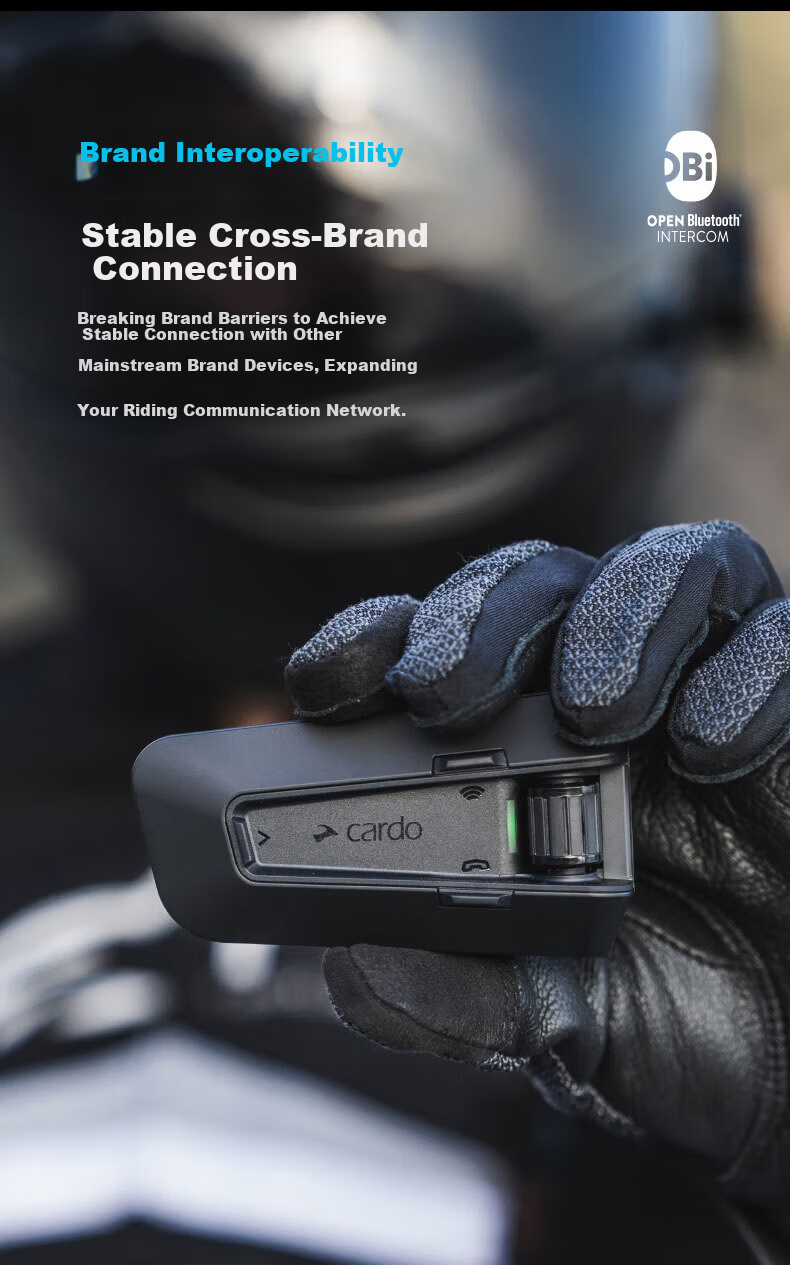 CARDOPRO Original Box Motorcycle Helmet Bluetooth Headset JBL Speaker Cross-Brand Direct Connection Free Installation 9