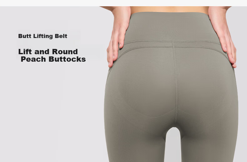Youkeshu Women's Sharkskin Sun Protection Pants Lightweight Sports Yoga Pants High Waist Tummy Control Hip Lift Slimming Nude Feel Leggings 19