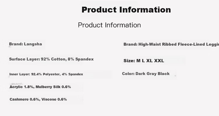 Langsha Women's Ribbed Sharkskin Leggings Thickened Fleece Silk Cashmere Koala Velvet Thermal Cotton Pants for Autumn and Winter 9