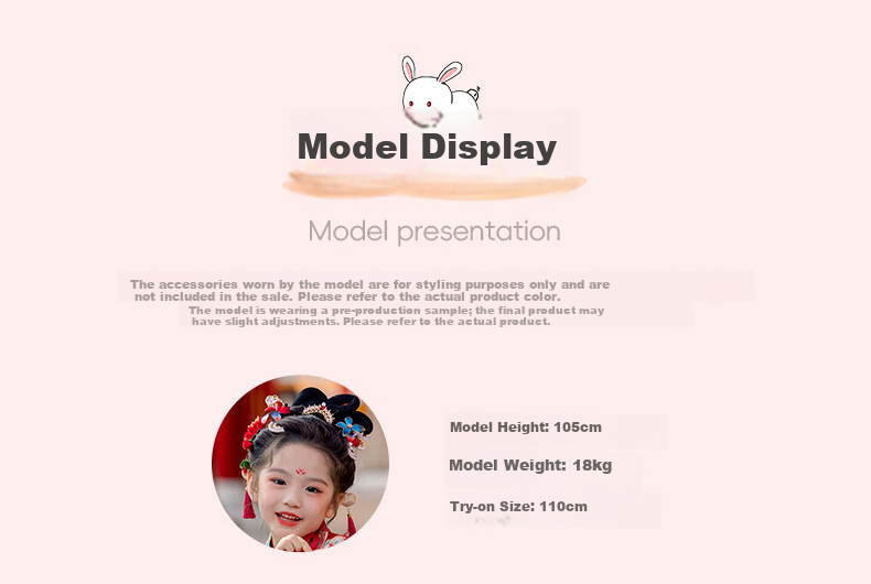 Menghu Yaoguang Hanfu Girls' Traditional Chinese Style Spring and Autumn New Children's Ruqun Dress Red 120cm 8