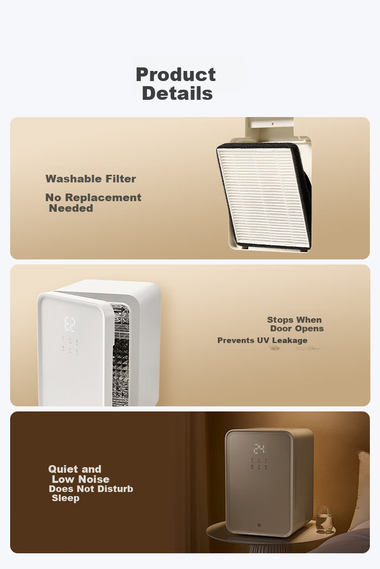 JD Jingzao UV Sterilizer Pro 26L Baby Bottle Disinfection and Drying Machine with 30 LED Lamps for Home Use 14