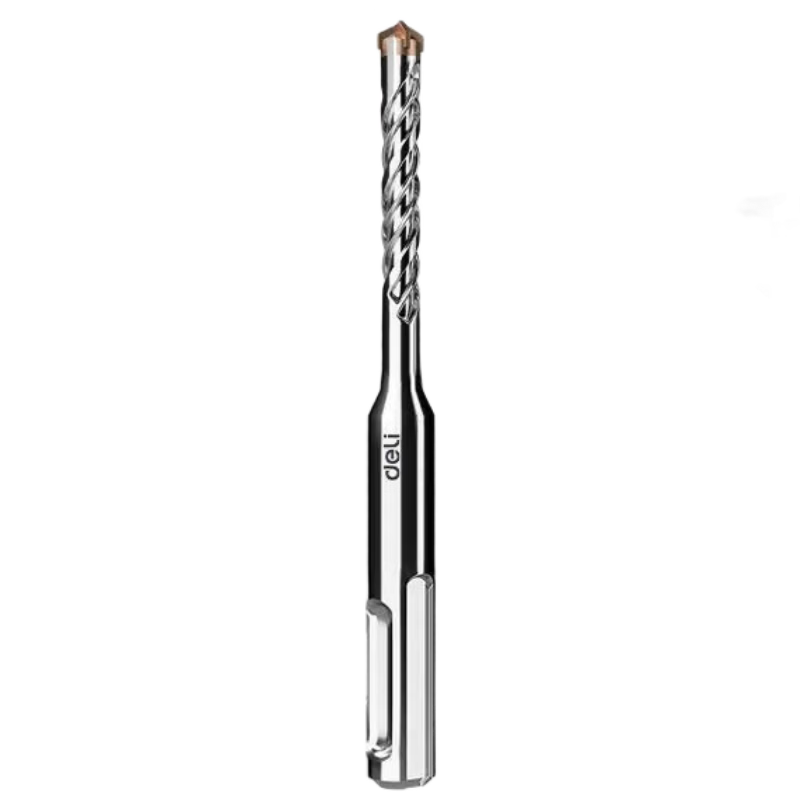 Deli Electric Hammer Impact Drill Bit for Drilling, Slotting in Cement Concrete, Cross Round Shank [14*150mm]