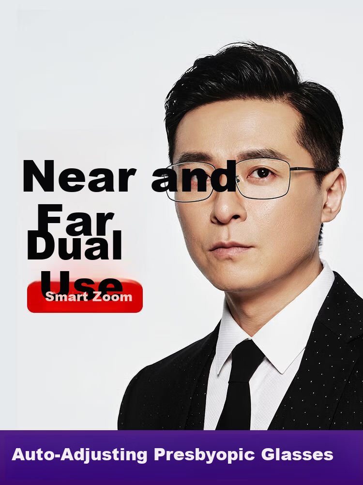 Mumujian Imported Reading Glasses for Men, Brand Authentic High-End Anti-Blue Light Glasses for Middle-Aged And Elderly, Adjustable Focus Eyewear for Wome 2