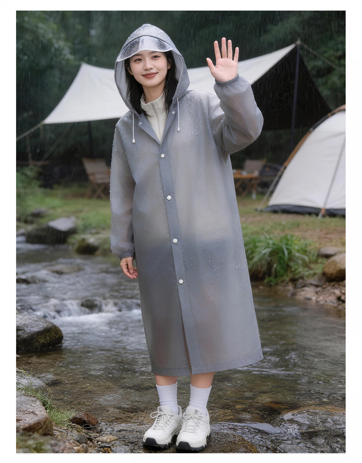 AIKANGNI Disposable Raincoat, Thickened for Heavy Rain Protection, Full Body Coverage for Adults, Suitable for Electric Bikes, Stylish Design, Bangni Playground 20