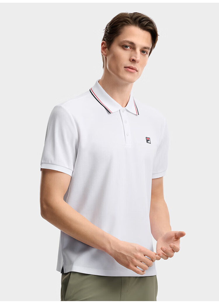 FILA Official Men's Knitted Short Sleeve Polo Shirt 2026 Summer Casual Comfortable Cooling Top 27