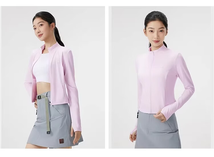 CAMEL Camellia Stand Collar Sun Protection Jacket 2026 Summer New Short Slim Fit 1006 (Dilireba Style) 17