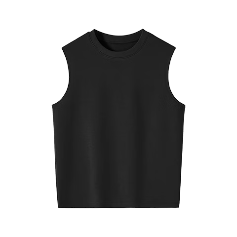 Herbal Original Pure Cotton Men's Summer Vest Loose Fit 100% Heavyweight Sleeveless T-Shirt Base White Basketball Sports Tank Top