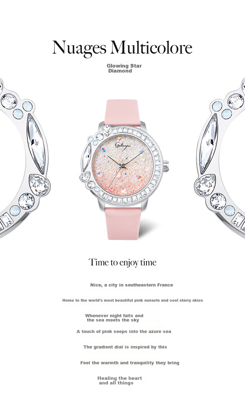 Galtiscopio Luxury European Starry Sky Diamond Crystal Women's Watch Wristwatch Gift for Girlfriend 2