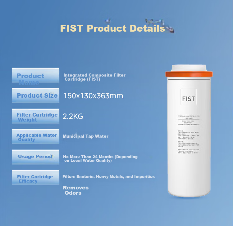 Midea Galaxy 800G Heating Direct Drinking Integrated Water Purifier Filter MRO820-R Dow RO Reverse Osmosis Integrated Core 6