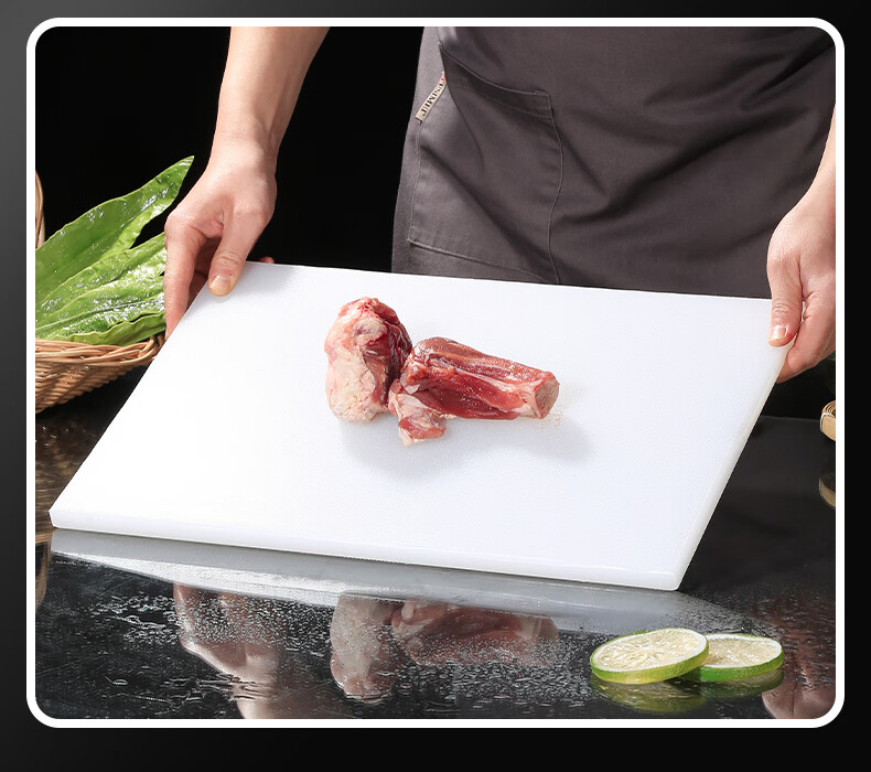 JOBO Cutting Board Chopping Block Food Contact Grade PE Thickened Antibacterial Anti-Mold Household Commercial Use 38x29x1.5 Size 5