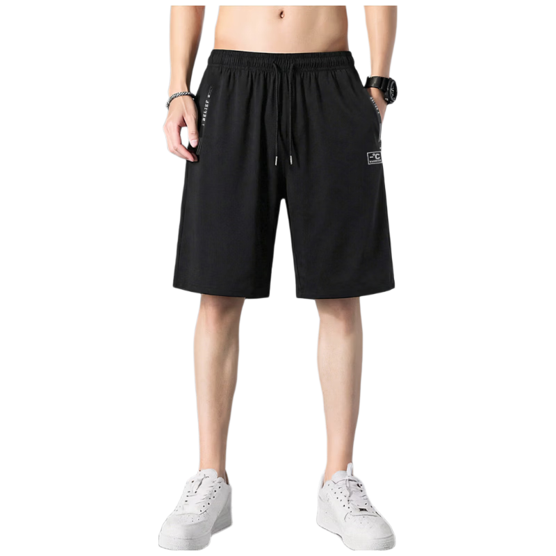 Warrior Men's Sports Shorts, Summer Five-Point Pants, Running Fitness Drawstring Basketball Shorts, Ice Silk Quick-Dry Pants for Me