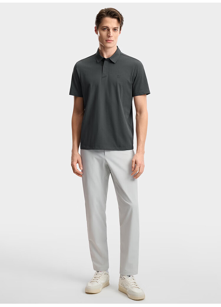 FILA Official Wang Yang Men's Knitted Short Sleeve Polo Shirt 2026 Summer Moisture-Wicking Quick-Dry Comfortable Top 39