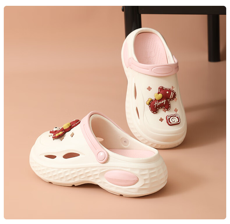 Cartelo Crocodile Cartoon Clog Shoes for Women Summer Sandals Beach Open Toe Slippers 1741 Pink Size 35-36 14
