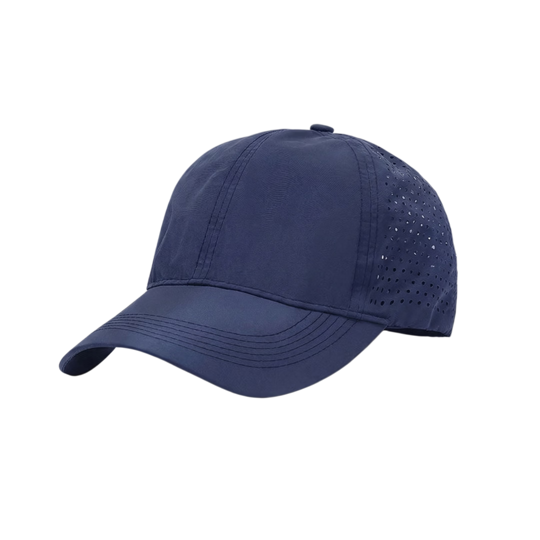 Yu Xiaoduo Quick-Dry Mesh Breathable Baseball Cap Running Sports Unisex Waterproof Sun Protection Dark Navy Dad Hat