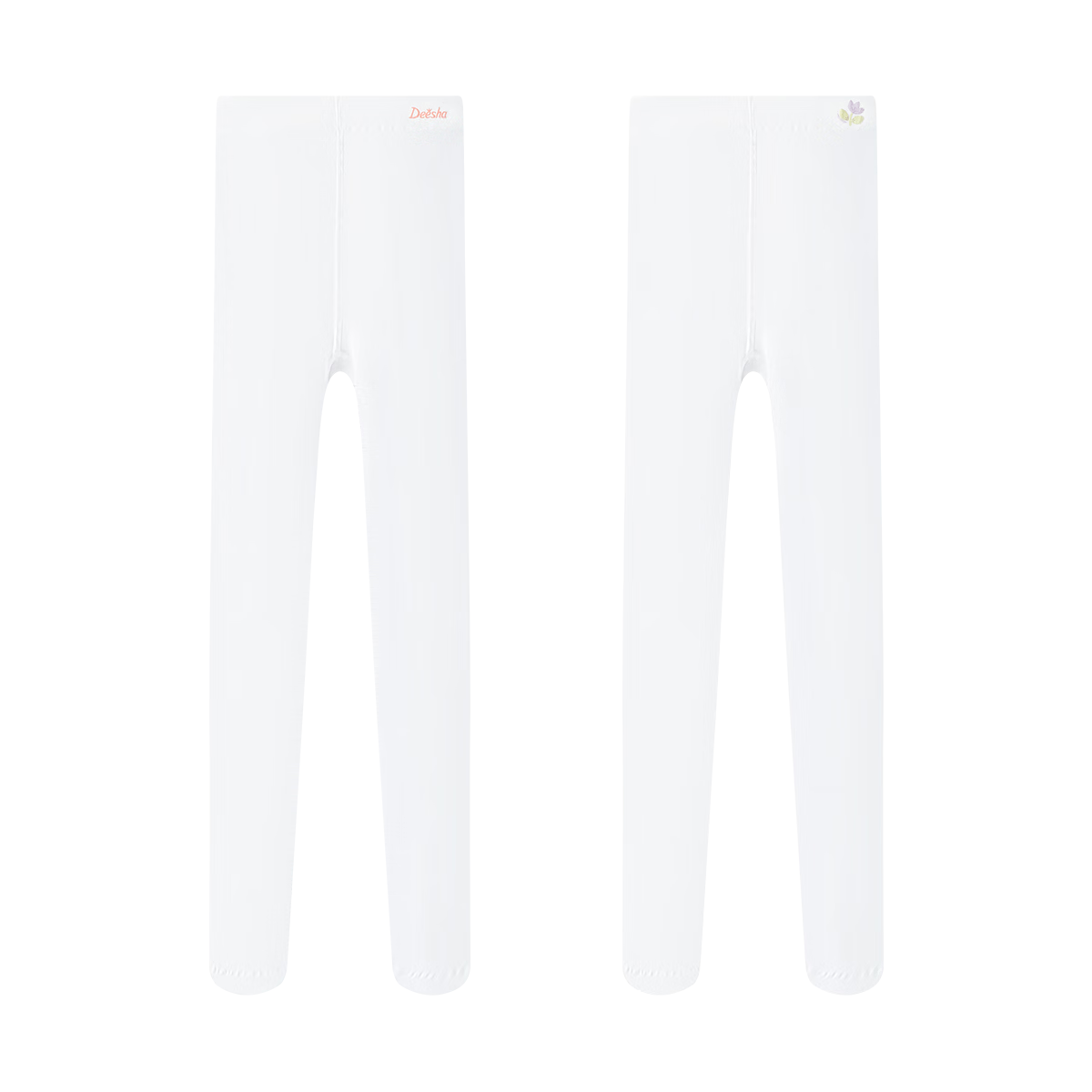 DEESHA High Elastic Velvet 2-Pack Children's Non-Slip Dance Socks Girls' Tights Soft Leggings