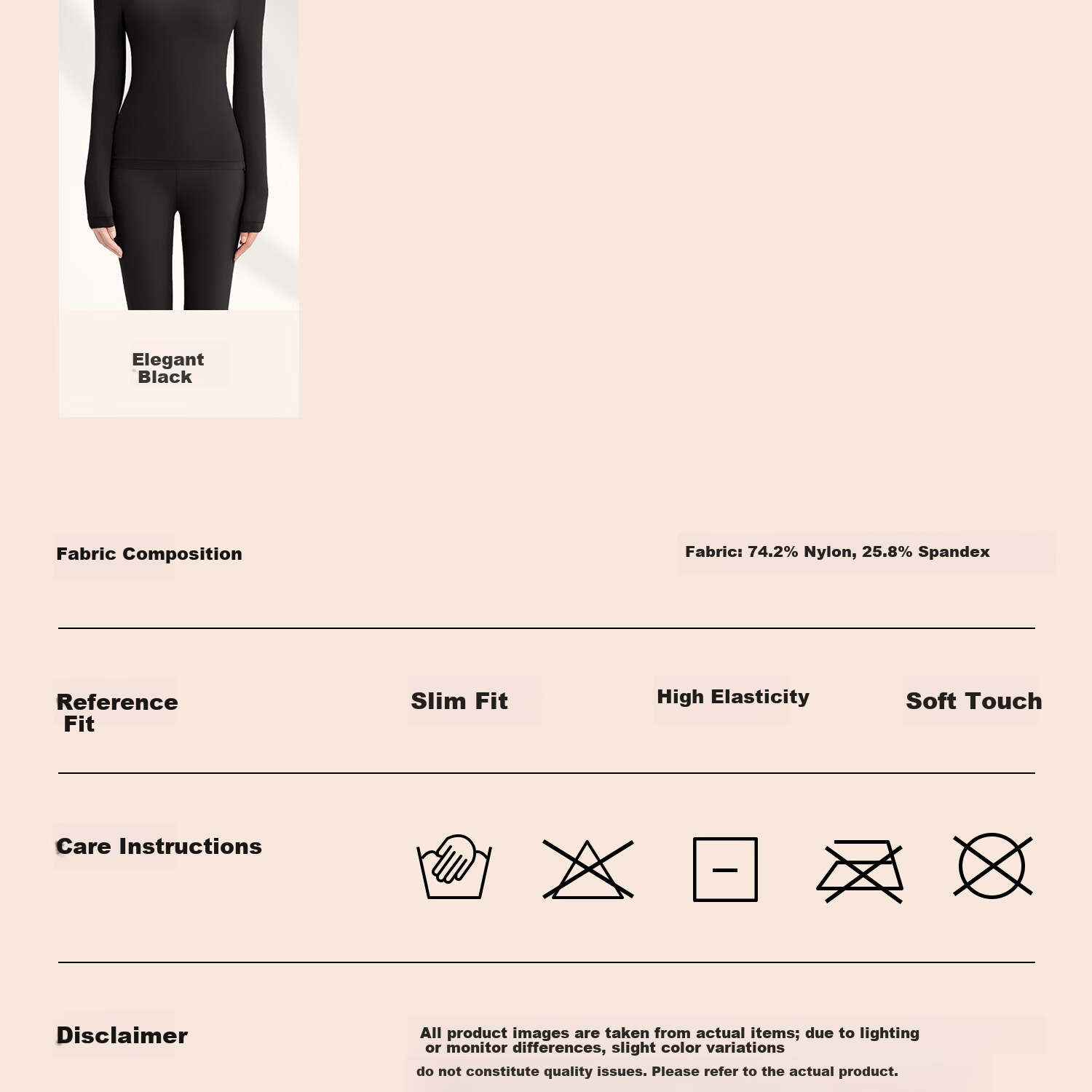 Urban Beauty Hyaluronic Acid Seamless Thermal Underwear Set for Women - Invisible Temperature-Regulating Base Layer with Skin-Enhancing Fabric 26