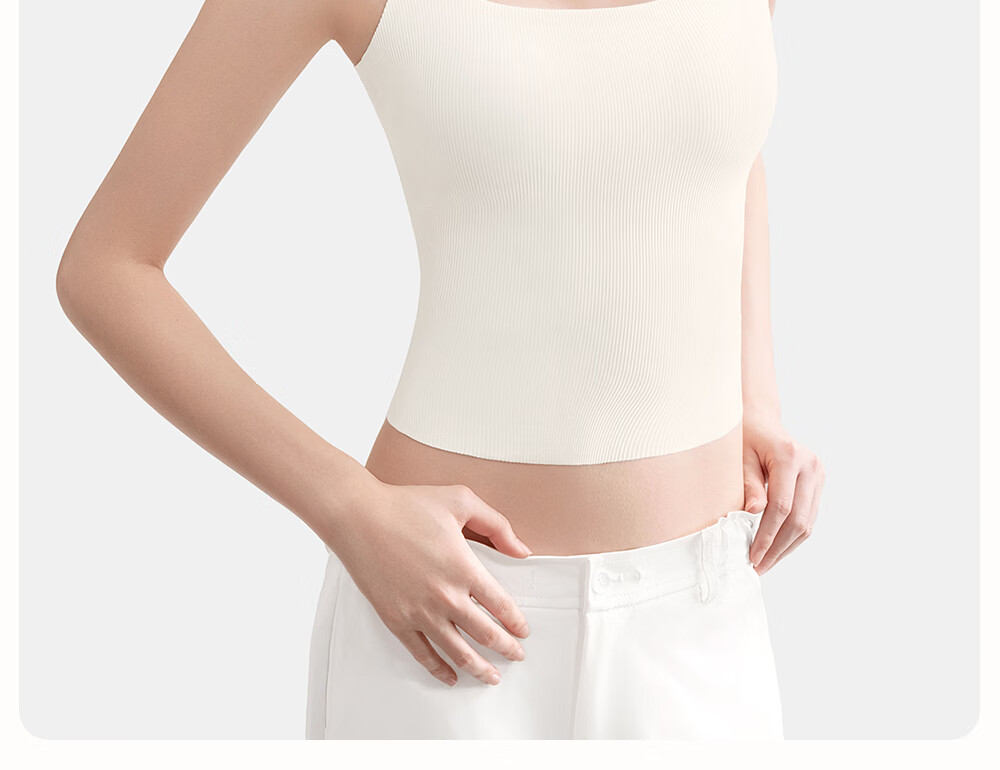 SecretWorld Women's Camisole with Built-in Bra Pad, No Bra Needed, Seamless Black and White 2026 New Style Outerwear and Innerwear Top 29