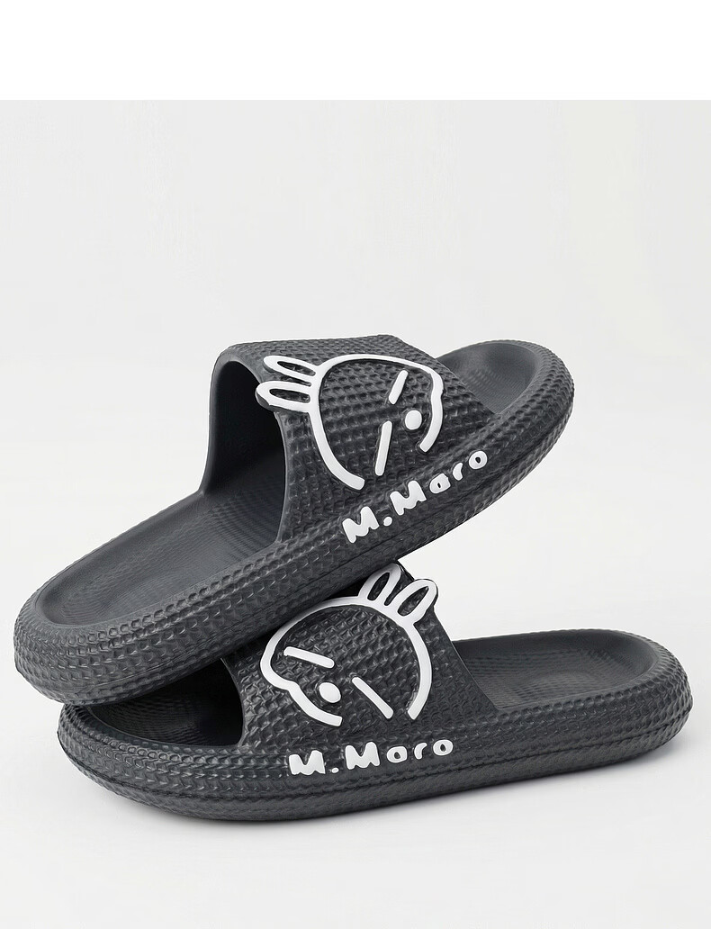 MashiMaro EVA Cartoon Couple Home Bathroom Shower Slippers Unisex Sandals 11