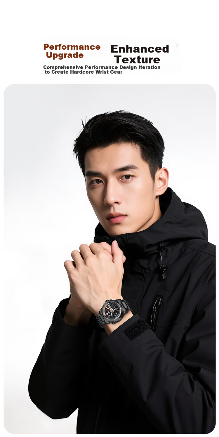 GOLGEN Men's Watch Jiao Long Large Dial Steel Band Sports Waterproof 200M Mechanical Watch Birthday Gift for Boyfriend 16020 2
