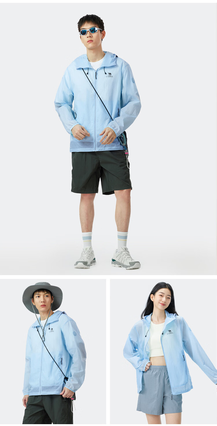 CAMEL Outdoor Sun Protection Jacket 2026 Spring Summer New Unisex Cooling Water-Repellent Sunproof Coat (Li Keyi Same Style) 13