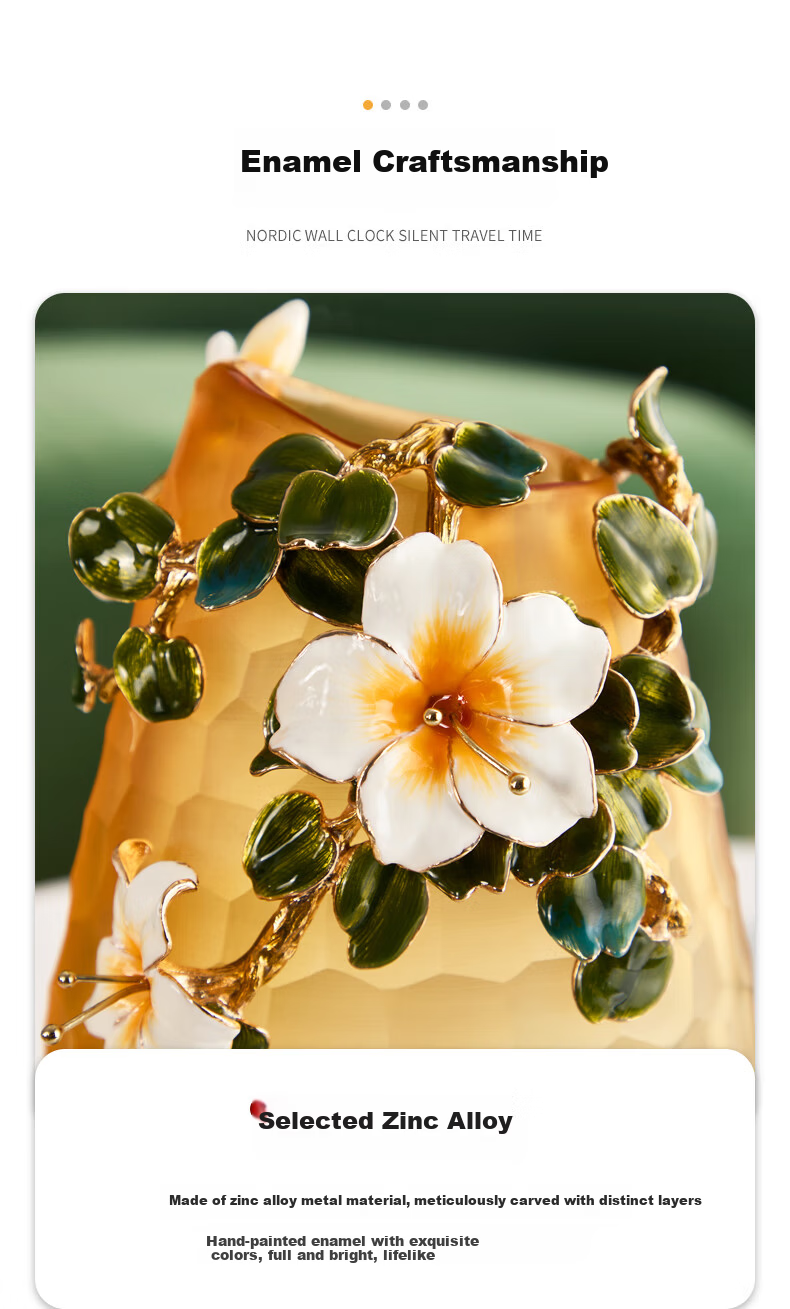Norsman Luxury Vase Ornament for Living Room Entrance Floral Arrangement Housewarming Gift Valentine's Day 6