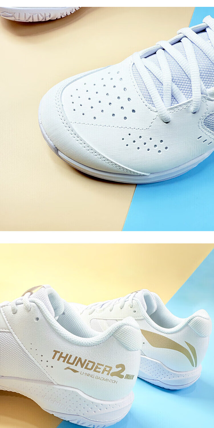 LI-NING Thunder 2 LITE Unisex Badminton Shoes Training Support Stable Sports Sneakers 8