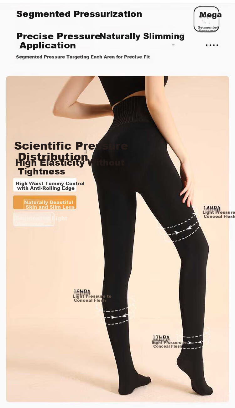 Zaisuo 300g Light Leg Magic Base Pants Tights for Women Autumn Winter Thickened Fleece High Waist Slimming Footed Glossy Socks 4