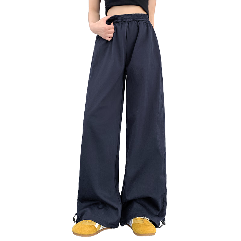LangSha Quick-Dry Cargo Pants for Women, Spring And Summer Lightweight Style, 2026 Latest Straight-Leg Casual Versatile Wide-Leg Two-Way Tactical Sports Pants