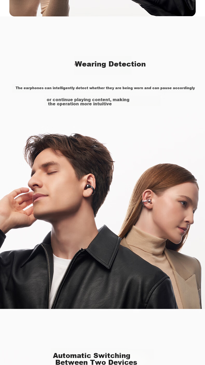 HONOR HONOR Choice Clip-On Earphones 2 Pro Wireless Bluetooth Earphones Sports Running Clip Long Battery Life High-Quality Call Noise Cancellation Gift Set with Protective Case 8