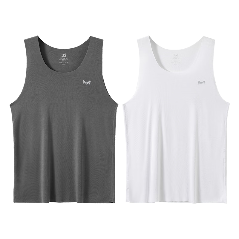 MiiOW Men's Modal Sleeveless Tank Top Loose Fit Sports Undershirt Plus Size Summer Vest