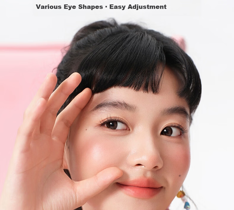 Unny Club Donut Double Eyelid Tape M-Shaped 150pcs Invisible Transparent Triangular Natural Seamless Eyelid Shaping for Women 18