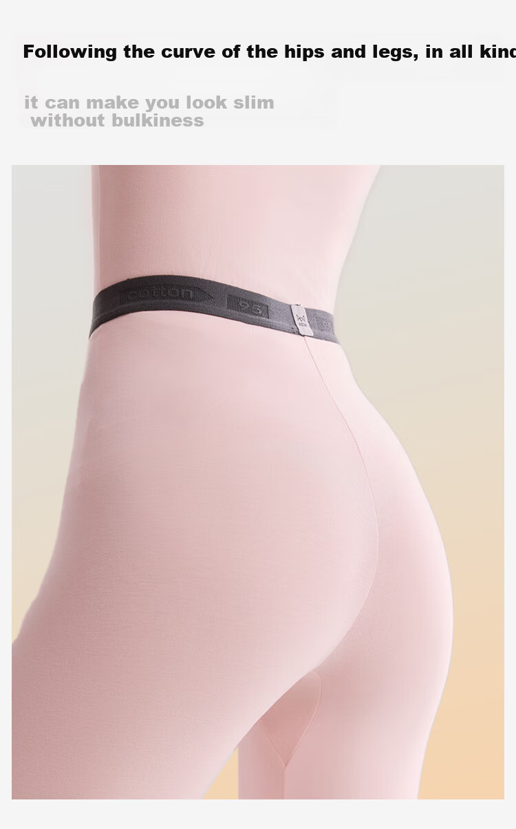 Miiow [Xinjiang 80S High Elasticity Class A Cotton] Lightweight Luxury Tight Fit Women's Autumn Thermal Underwear Set Cotton Wool 12